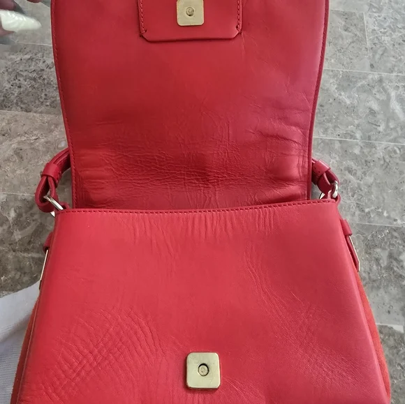 Stuart Weitzman Vibrant Red Mini Bag - Picture 3 of 5